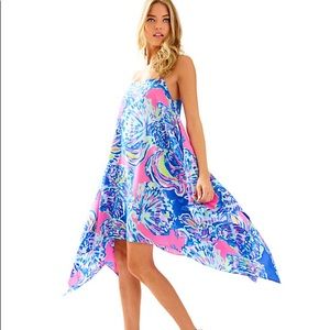 NWT Lilly Pulitzer Kimi Silk Dress Costal Retreat